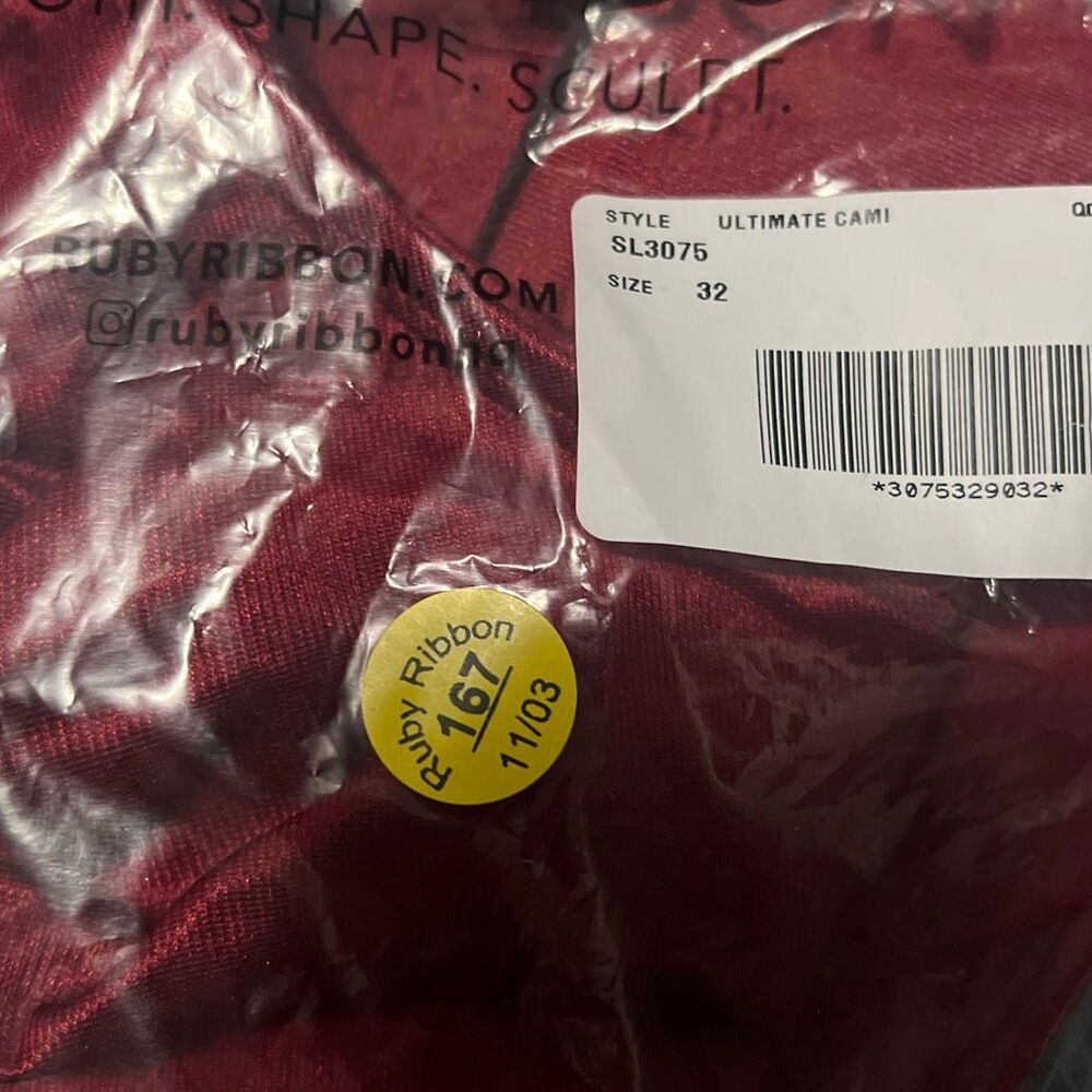 Ruby Ribbon Red Shapewear Tank - Picture 5 of 5